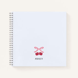 Notizbuch Journal   Süße Kirschschleife Cute