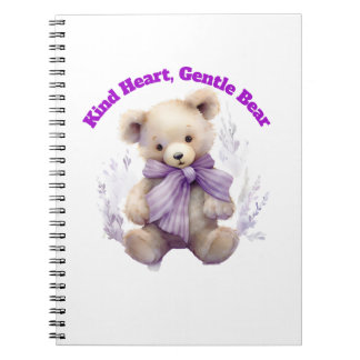 Notizbuch Kind Heart Gentle Bear - Süßes Bärendesi Notizblock