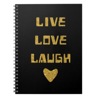 Notizbuch - Lebe Liebe Lache Notizblock