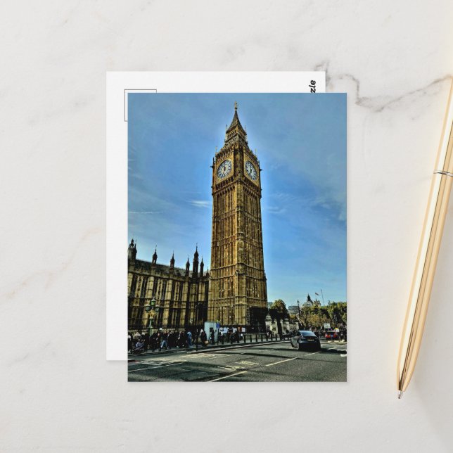 Notizbuch London  Postkarte (Vorderseite/Rückseite Beispiel)