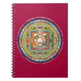 NOTIZBUCH - Mandala von Chenrezig mit Notizblock