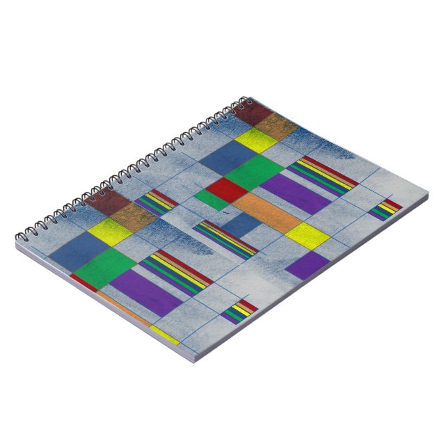 Notizbuch MidMod Pride Regenbogen Graffiti Notizblock (Linke Seite)