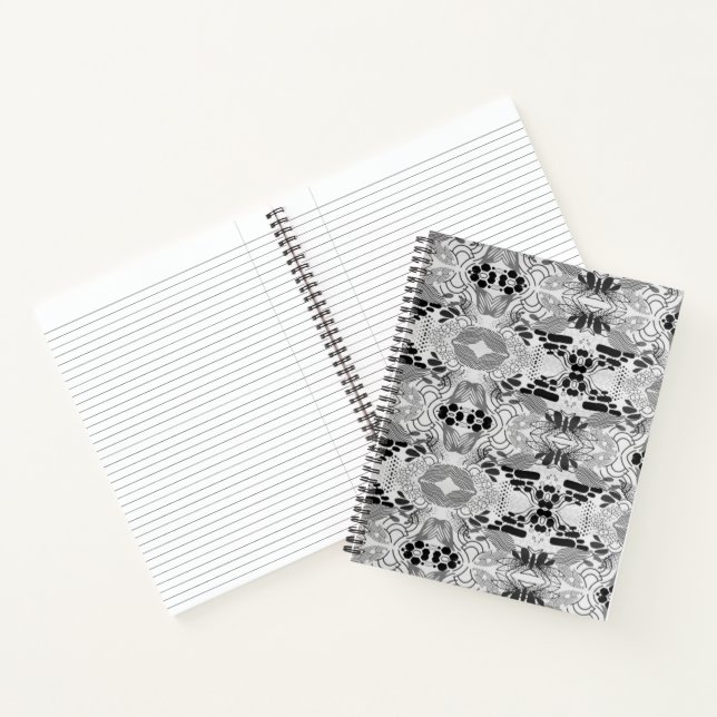Notizbuch mit abstraktem Design zum Schreiben (Innenseite)