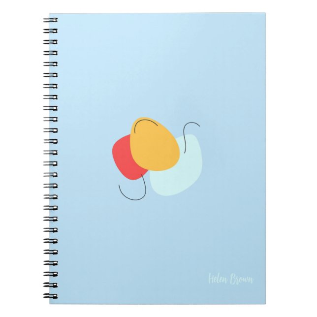 Notizbuch mit abstrakten Formen Notizblock (Vorderseite)