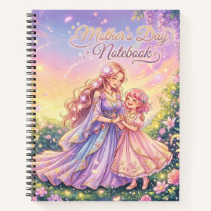 Notizbuch mit Blumen zum Muttertag