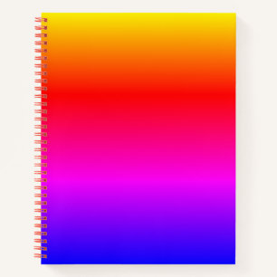 Notizbuch mit Regenbogenfarben