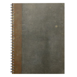 Notizbuch mit schmuddeligem alten Bucheinband Notizblock