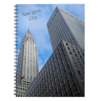 Notizbuch mit Spiralphoto von NYC-Wolkenkratzern Notizblock