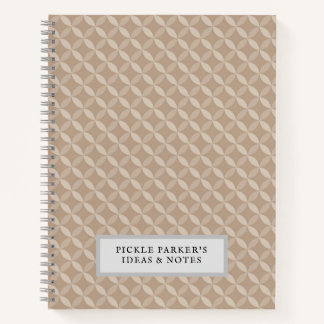 Notizbuch Personalisiertes Retro-Geometrisches Mus