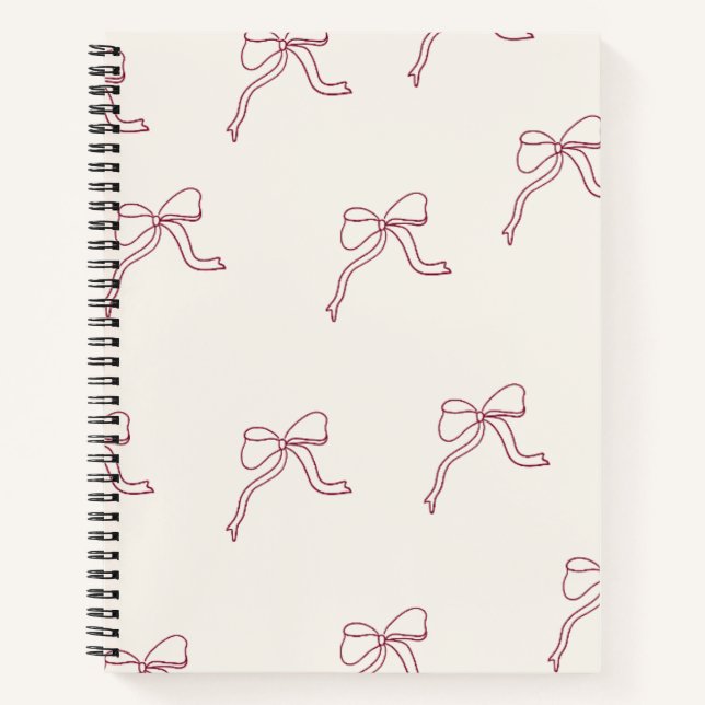 Notizbuch - Rosa Schleife 🎀  Tagebuch  (Vorderseite)