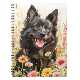 Notizbuch – Schipperke Watercolor Dog Journal Notizblock