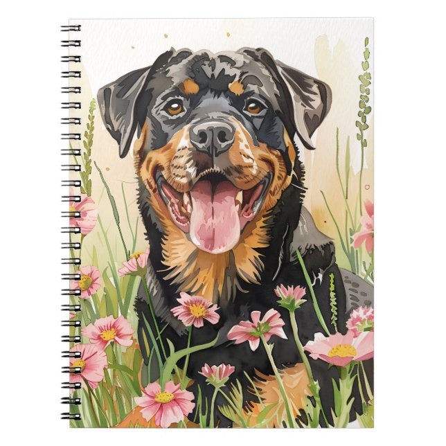 Notizbuch / Tagebuch – Rottweiler Notizbuch (Vorderseite)