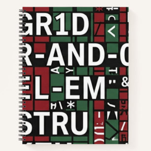 Notizbuch Typografisches Design