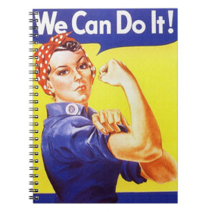 Notizbuch Vintage Rosie The Riveter Wir können Jou Notizblock