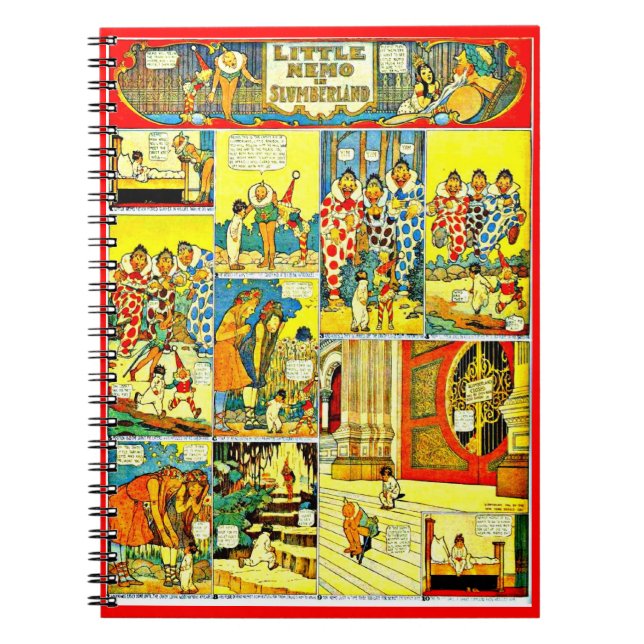 Notizbuch-Vintager Comic-Kleiner Nemo 3 Notizblock (Vorderseite)