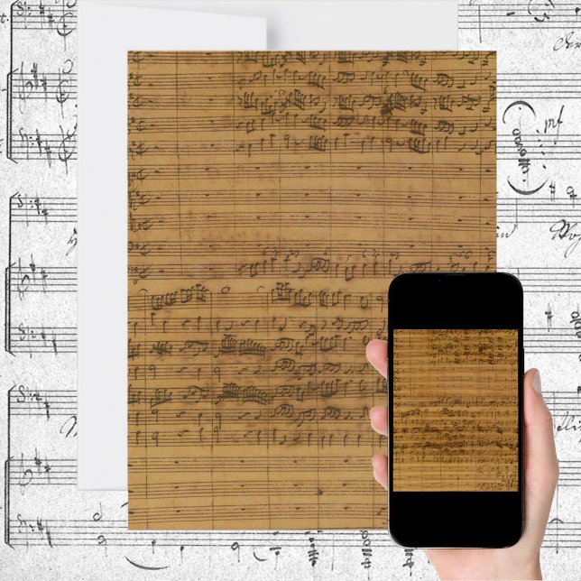 Notizbuch von Johann Sebastian Bach Einladung (Von Creator hochgeladen)