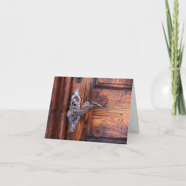 Notizen der antiken Türklinke (Vorderseite)