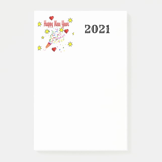 Notizen Frohes neues Jahr! 2021 (Vorderseite)