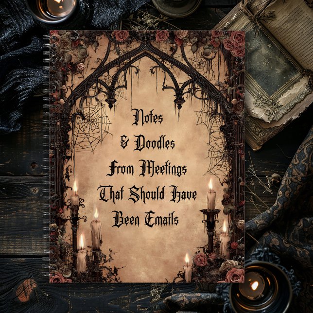 Notizen & Kritzeleien Dunkle Gotik Notizbuch (Von Creator hochgeladen)