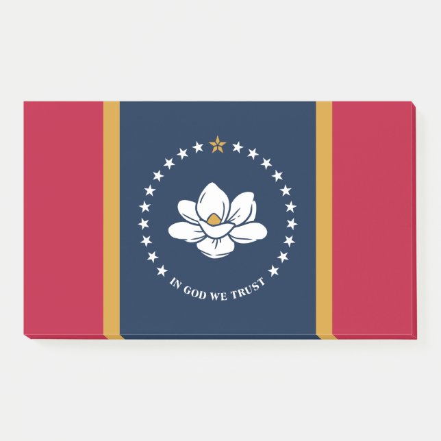 Notizen mit der Flagge des US-Bundesstaates Missis (Vorderseite)