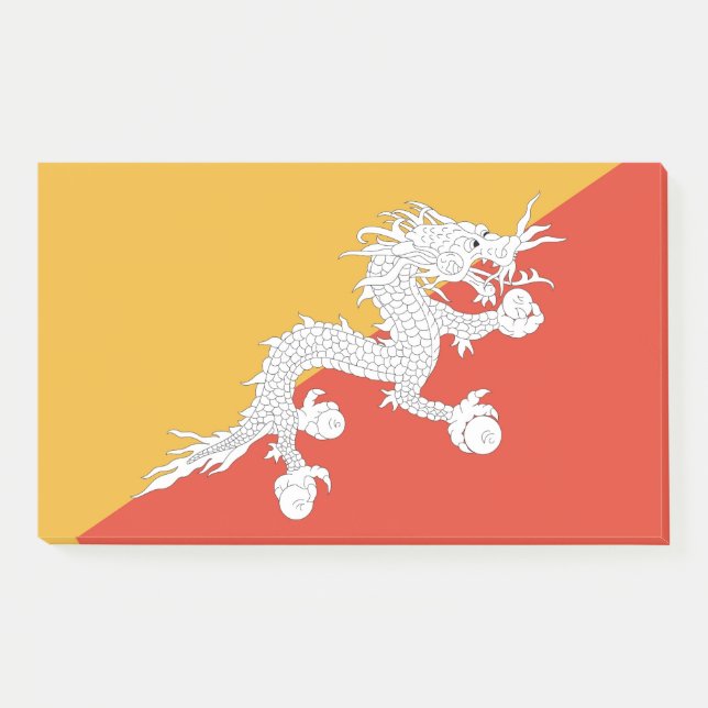Notizen mit der Flagge von Bhutan (Vorderseite)