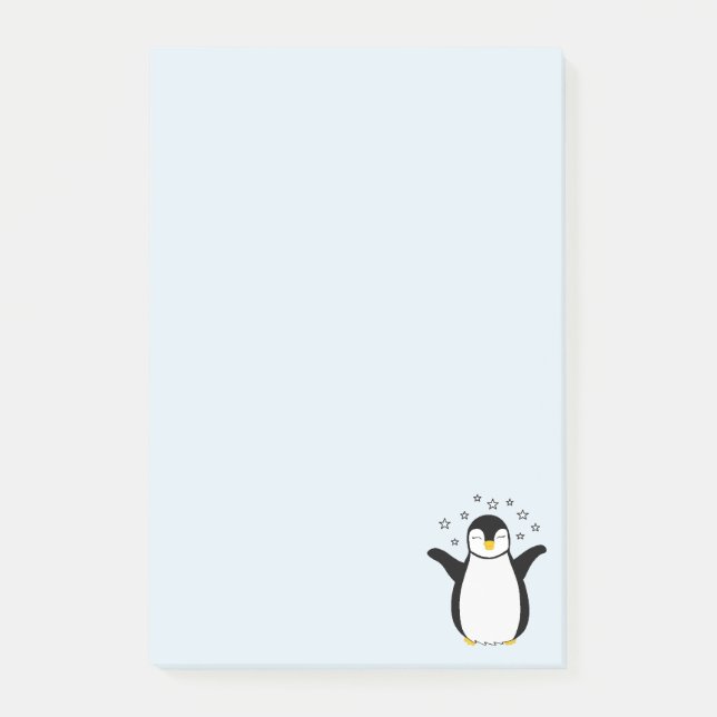 Notizen mit niedlichem Penguin Baby (Vorderseite)