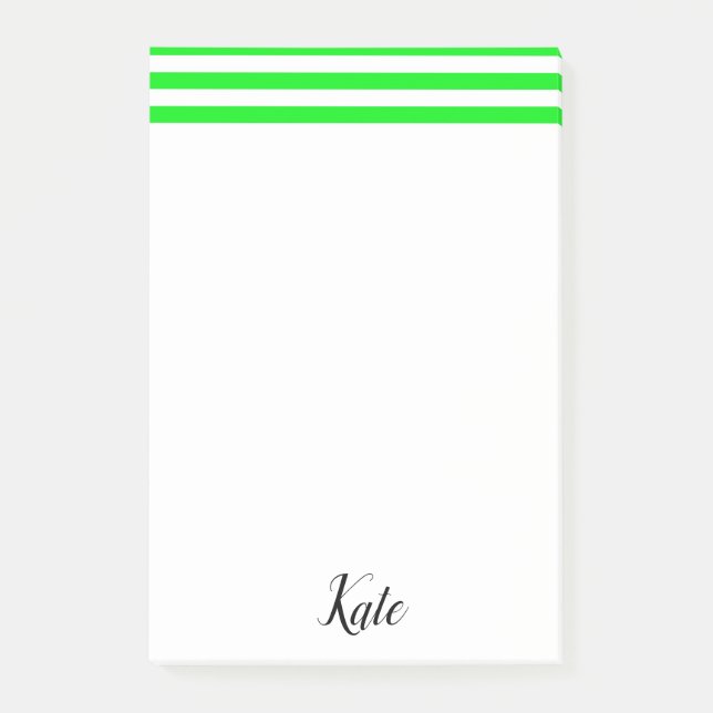 Notizen nach dem it Streifen grün (Vorderseite)