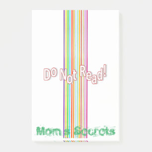 Notizen Nicht lesen, Mamas Geheimnisse 