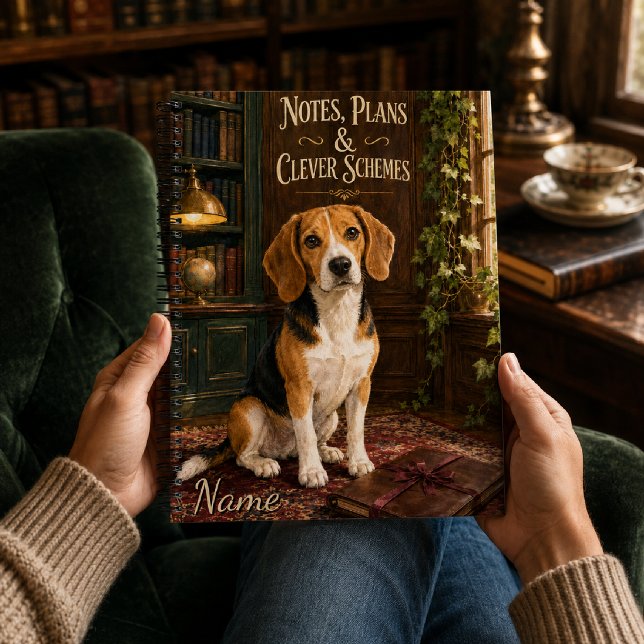 Notizen Pläne und clevere Schemata Beagle Notizbuch (Von Creator hochgeladen)