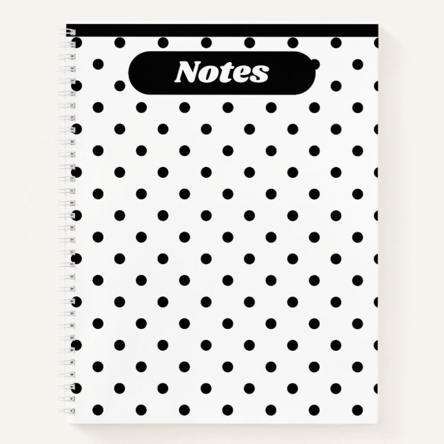 Notizen - Polka Dots - Softcover Notizbuch (Vorderseite)