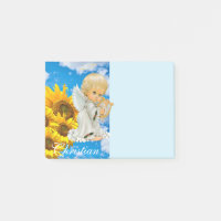 Notizen Post it Notes, Sunflower Baby Angel Floral