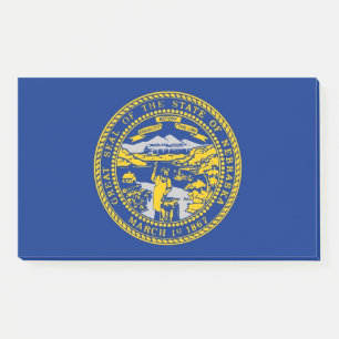 Notizen unter der Flagge Nebraskas, USA