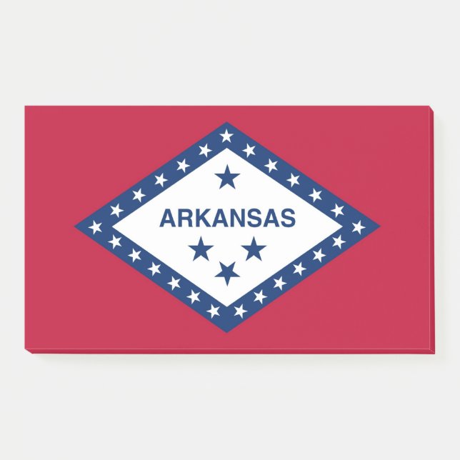 Notizen unter der Flagge von Arkansas, USA (Vorderseite)