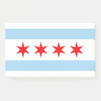 Notizen unter der Flagge von Chicago, Illinois, US