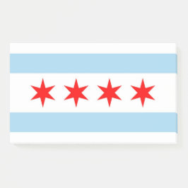Notizen unter der Flagge von Chicago, Illinois, US