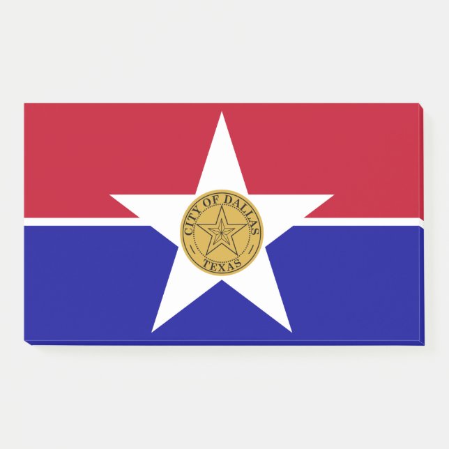 Notizen unter der Flagge von Dallas, USA (Vorderseite)