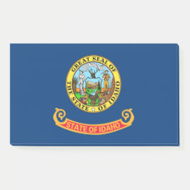 Notizen unter der Flagge von Idaho, USA