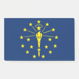 Notizen unter der Flagge von Indiana, USA