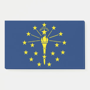 Notizen unter der Flagge von Indiana, USA