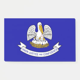 Notizen unter der Flagge von Louisiana, USA