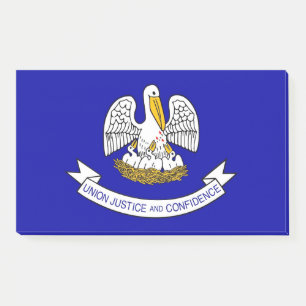 Notizen unter der Flagge von Louisiana, USA