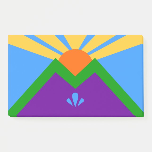 Notizen unter der Flagge von Manitou Springs, Colo (Vorderseite)