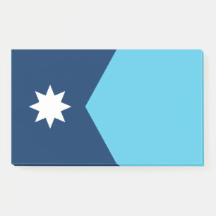 Notizen unter der Flagge von Minnesota, USA