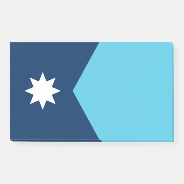 Notizen unter der Flagge von Minnesota, USA (Vorderseite)