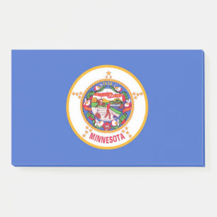 Notizen unter der Flagge von Minnesota, USA