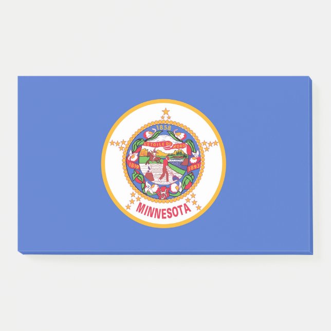 Notizen unter der Flagge von Minnesota, USA (Vorderseite)