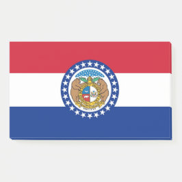 Notizen unter der Flagge von Missouri, USA