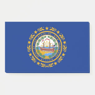 Notizen unter der Flagge von New Hampshire, USA