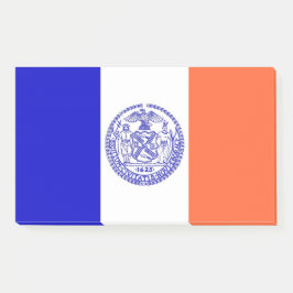 Notizen unter der Flagge von New York City, USA