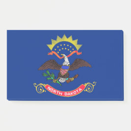 Notizen unter der Flagge von North Dakota, USA